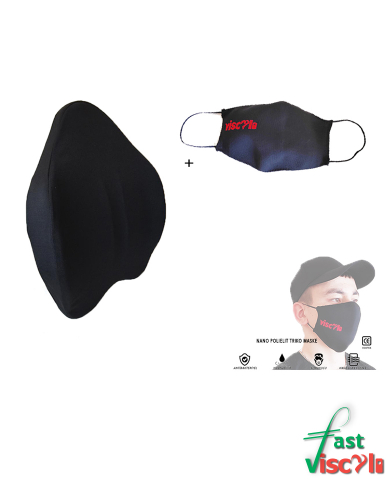 Visco Li Yastık Bel Sırt Ortopedik Yastık Oturma Minder+Nano Mask